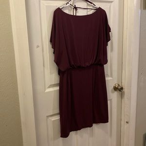 Burgundy dress